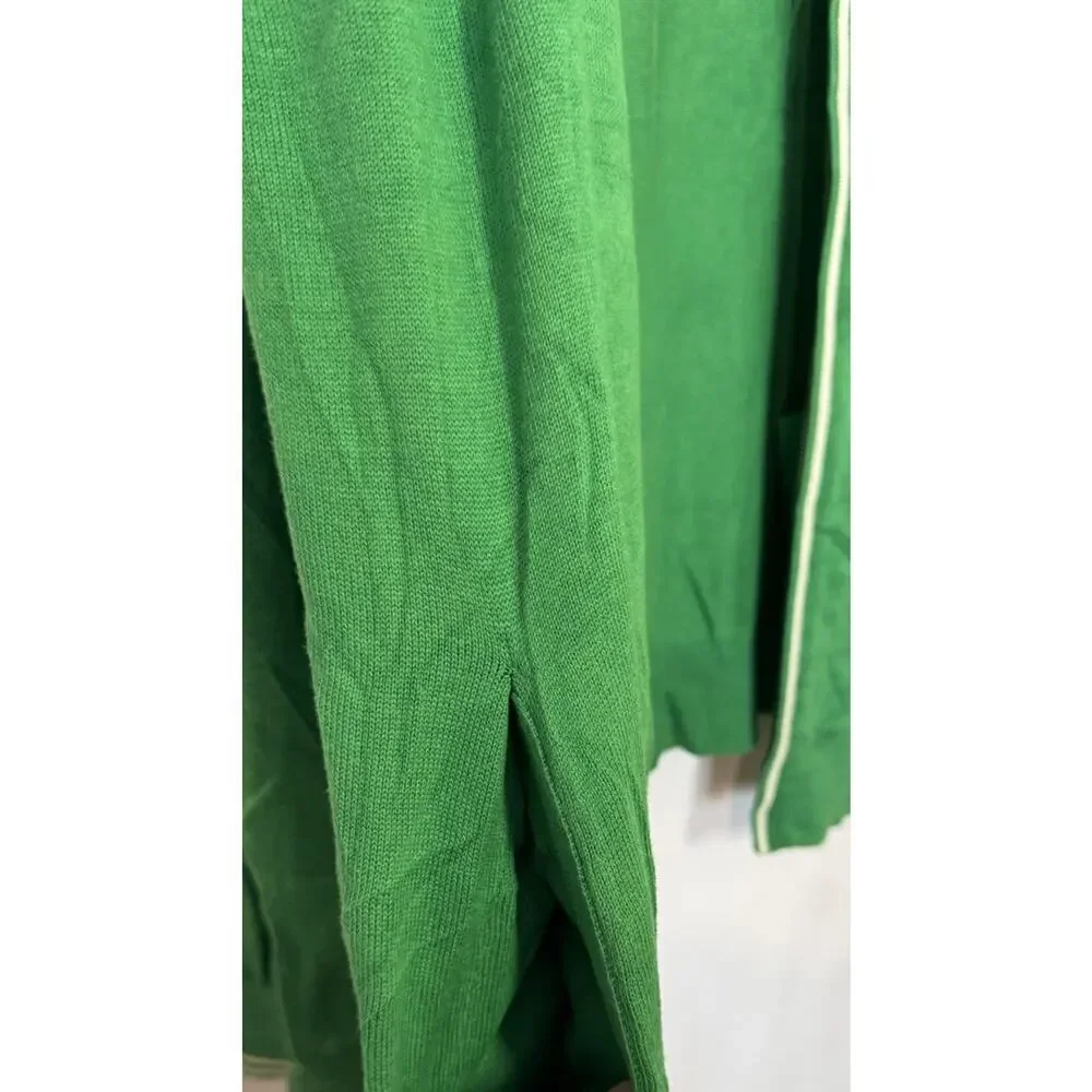 Banana Republic Men’s Green Wool Cotton Blend Full Zip Sweater Jacket Large